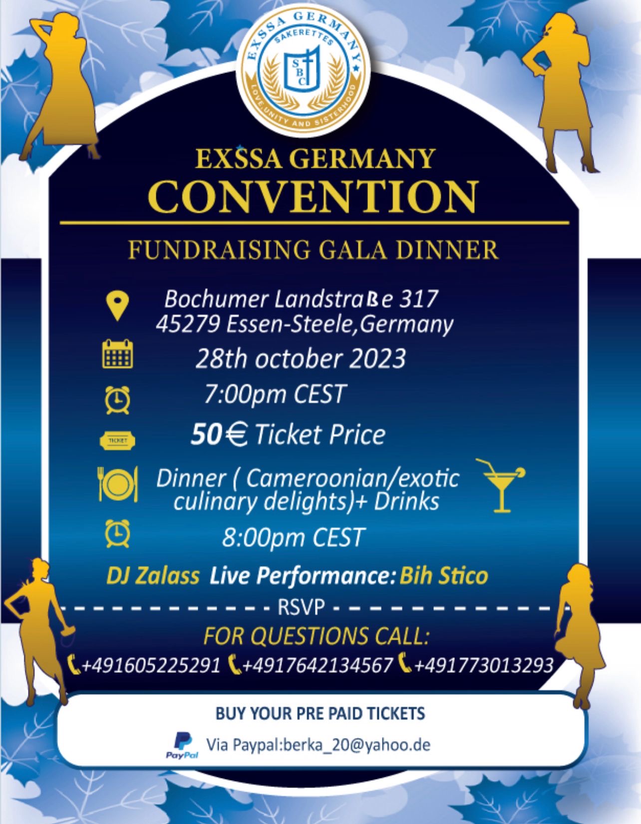 ExSSA Germany - 1st Annual Convention - Dinner Gala 2023