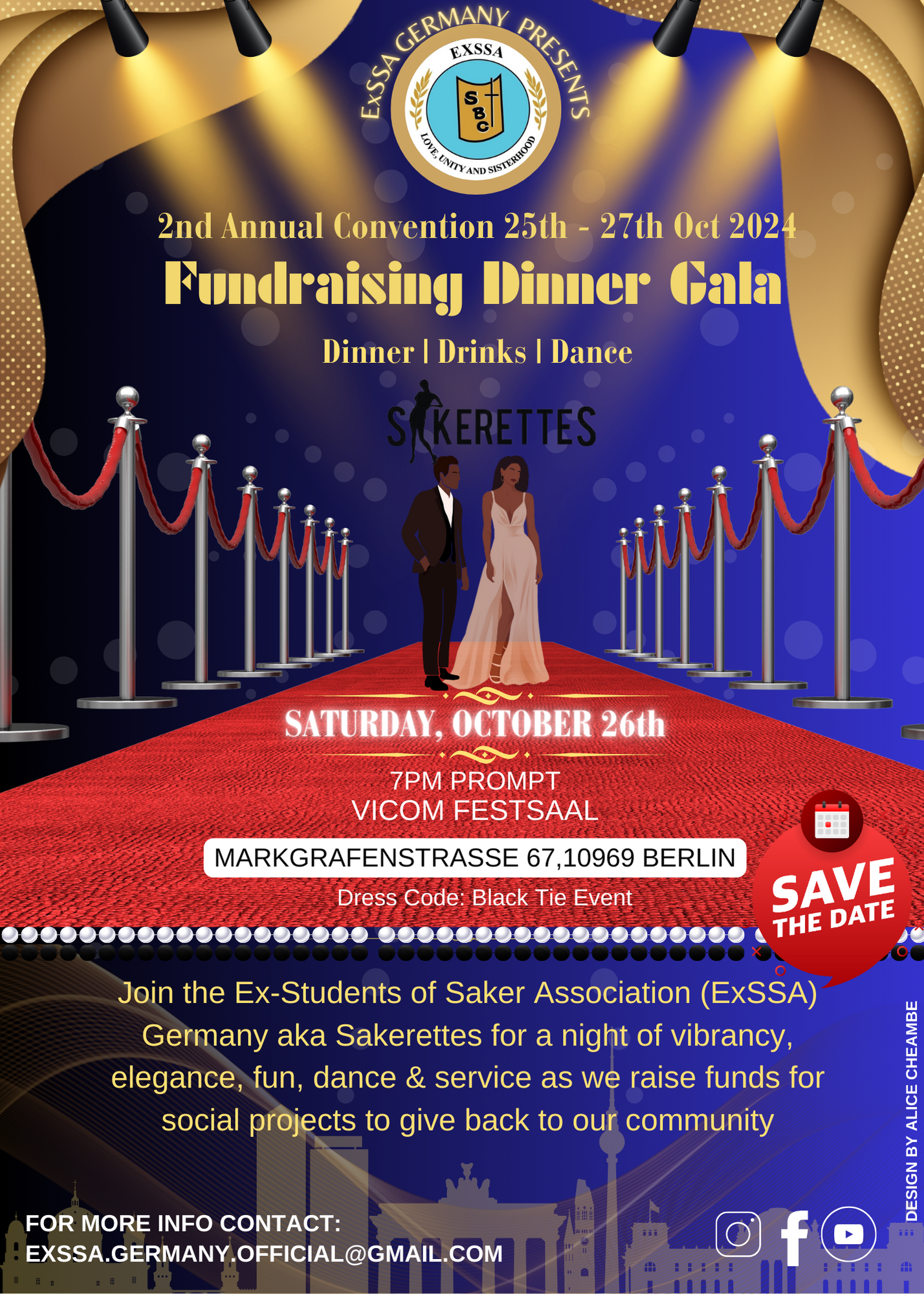 Save the Date - ExSSA Germany - 2nd Annual Convention - Dinner Gala 2024